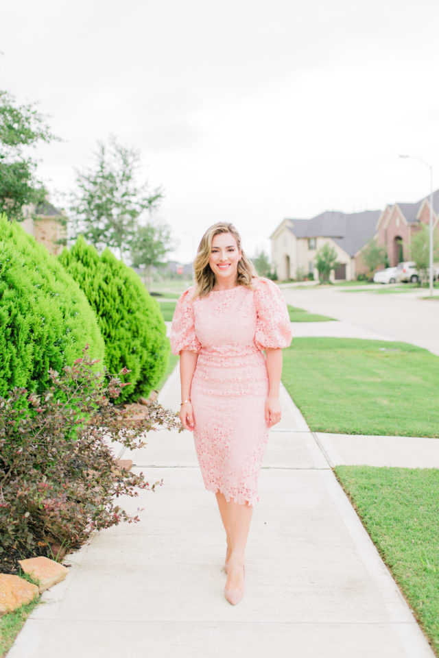 Pink dress lace Outfit